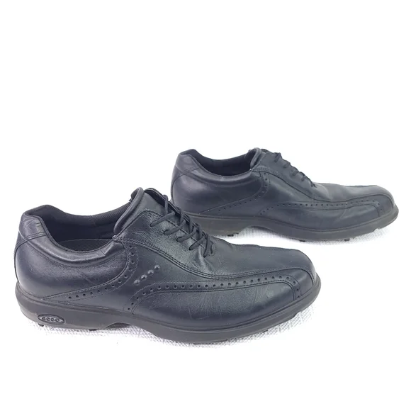 ECCO black leather hydro max Golf loafers shoes spikes cleats, US men’s 9 - 9.5 Amazon.com | Classic Hybrid Hydromax Waterproof, Black, 5  main image 4